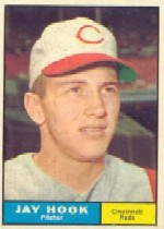 1961 Topps Baseball Cards      162     Jay Hook